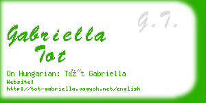 gabriella tot business card